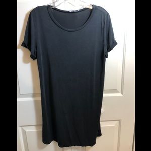 Charlotte Russe Dark Gray T-Shirt Dress